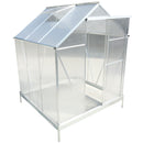 Polycarbonate house, Heavy Duty Outdoor Aluminum Walk-In House Kit With Rain Gutter, Vent And Door For Backyard Garden by HouseOfZazla