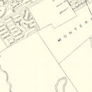 Vintage Map of Monterey, California 1920