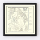 Vintage Map of Monterey, California 1920