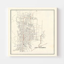 Vintage Map of Pasadena, California 1922