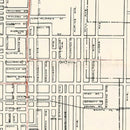 Vintage Map of Pasadena, California 1922