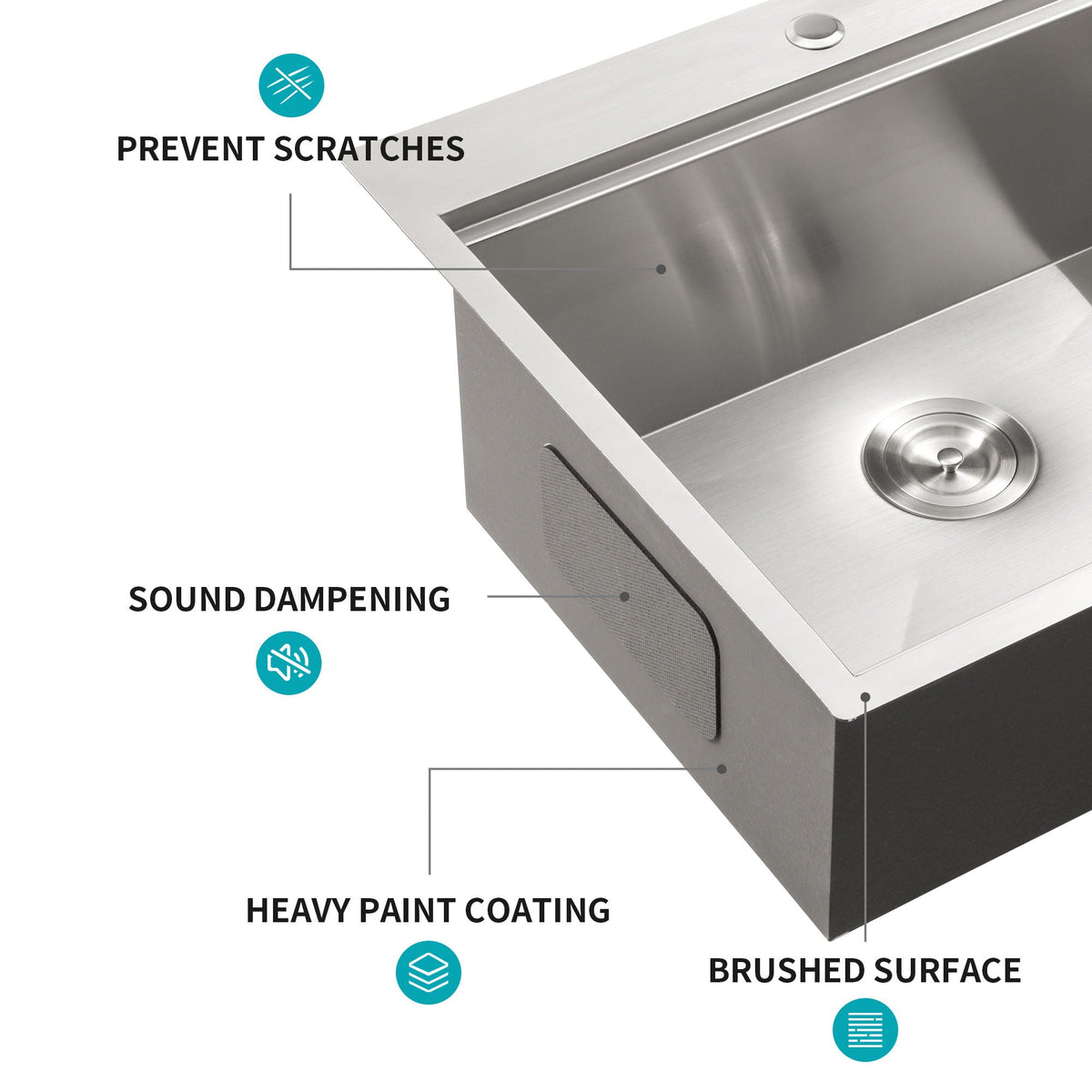 Drop In Kitchen Sink Stainless Steel 16 Gauge, photo 26 of 38