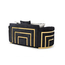 Soledad - Loveseat - Black by HouseOfZazla