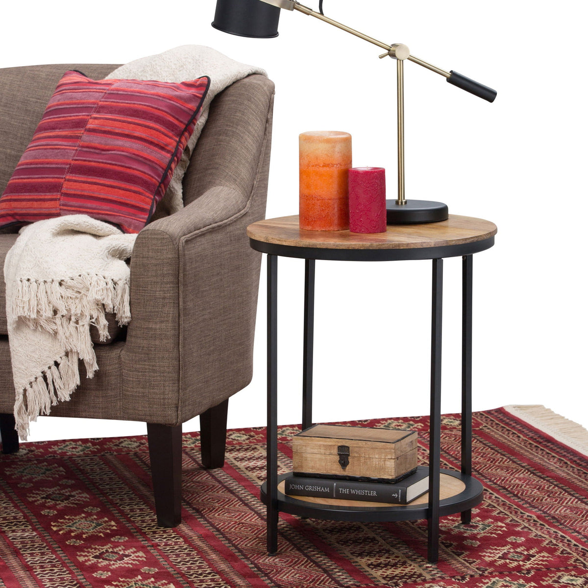 Jenna - Handcrafted Round Side Table, photo 8 of 14