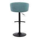 Claire - Contemporary Adjustable Barstool With Swivel With Rounded T Footrest (Set of 2)