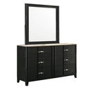 Opel - 6 Drawer Dresser - Black by HouseOfZazla