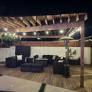 SL101 3000K Warm White LED Low Voltage Bistro String Lights 48 FT Outdoor Weatherproof 12V Edison Bulbs by Kings Outdoor Lighting