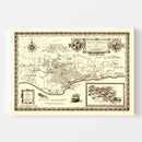 Vintage Map of Santa Barbara, California 1930