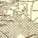 Vintage Map of Santa Barbara, California 1930