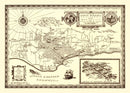 Vintage Map of Santa Barbara, California 1930
