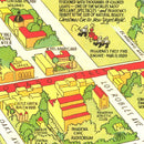 Vintage Map of Pasadena, California 1933
