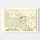 Vintage Map of Pasadena, California 1935