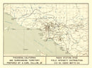 Vintage Map of Pasadena, California 1935