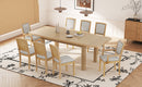TOPMAX Rustic Extendable 84inch Dining Table Set