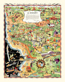Vintage Map of Santa Monica, California 1940