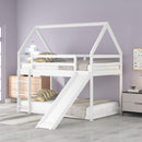 House Shape Bunk Bed With Slide And Ladder by HouseOfZazla
