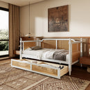 Traditional Style Rattan Daybed, No Box Spring Needed by HouseOfZazla