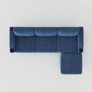 3 Seater Convertible Combination L Shaped Sofa With Footstools With Storage by HouseOfZazla