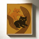Safe Paws Warm Hearts Cat Print