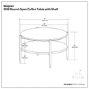 Wagner - Round Marble & Wood Table