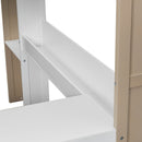 Loft Bed With Built In Storage Shelves, Clothes Rail, And Desk by HouseOfZazla