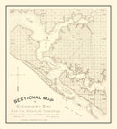 Vintage Map of Panama City, Florida 1887