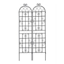 Metal Garden Trellis 4 Pack Rustproof Climbing Plant Supports by HouseOfZazla