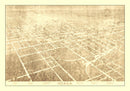 Vintage Map of Ocala, Florida 1892