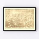 Vintage Map of Ocala, Florida 1892