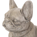 Dog Garden Sculpture, Outdoor French Bulldog Statue