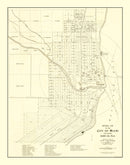 Vintage Map of Miami, Florida 1905