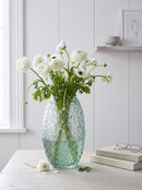 Ombre Glass Vase Flower Patterned Structure