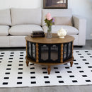 Round 3 Door Storage Coffee Table For Living Room