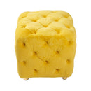 Modern Upholstered Ottoman, Exquisite Small End Table, Soft Foot Stool, Dressing Makeup Chair, Comfortable Seat For Living Room, Bedroom, Entrance by Unique Piece Furniture