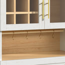 70" Tall Arched Bar Cabinet