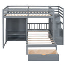 Bunk Bed With Wardrobe, Drawers by HouseOfZazla