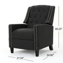 Classic Fabric Push Back Chair by Unique Piece Furniture