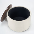 Nesting Ottomans, Round Coffee Table & Bench With Tray (Set of 2) by HouseOfZazla