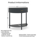 Demi Lune - Console Table With 2 Storage Drawers