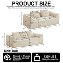 Minimalist 3+2 Seater Corduroy Sofa Set