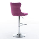 Swivel Adjustable Height Barstools Set of 2 by HouseOfZazla