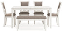 Erinberg - Dining Room Table Set (Set of 6) - Antique White