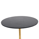 Mid-Century Black Marble Tulip Table