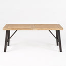 Outdoor Dining Set with 2 Benches and 1 Dining Table - Light Brown by HouseOfZazla