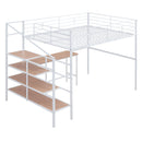 Loft Bed With Desk And Lateral Storage Ladder by Unique Piece Furniture