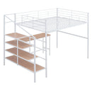 Loft Bed With Desk And Lateral Storage Ladder by HouseOfZazla