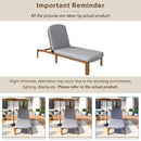 Outdoor Chaise Lounge With Adjustable Backrest