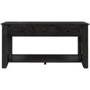 55" Modern Console Table Sofa Table for Living Room with 3 Drawers and 1 Shelf