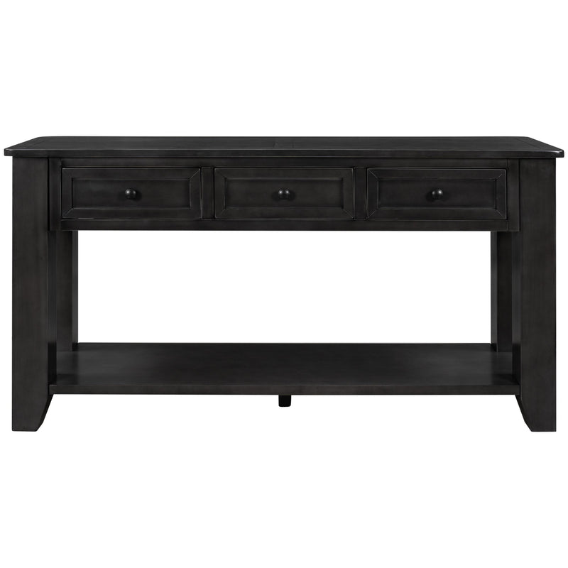 55" Modern Console Table Sofa Table for Living Room with 3 Drawers and 1 Shelf