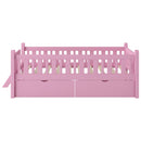 Platform Bed With Guardrail And 2 Drawers by HouseOfZazla